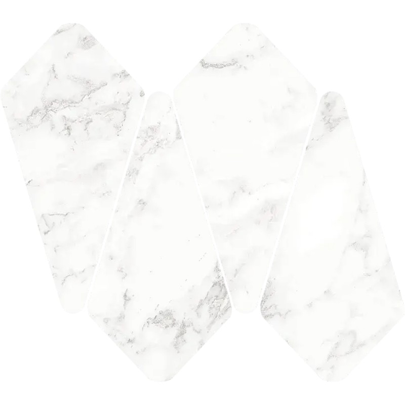 Mailles décoratives Diamante Sahara coloris blanc mat 29,9x33,8 cm