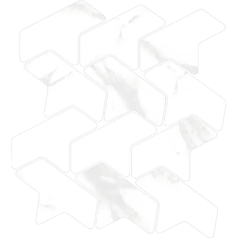 Mailles décoratives Titan Soul Ultra coloris blanc mat 35,2x32,9 cm