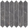Mailles décoratives Oporto flèche coloris gris poli 30x30 cm