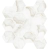 Mailles décoratives Onice hexagone coloris beige poli 28x26 cm