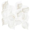 Mailles décoratives Onice feuille coloris beige poli 29x27 cm