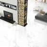 Carrelage Mikonos Pearl coloris blanc poli 120x120 cm