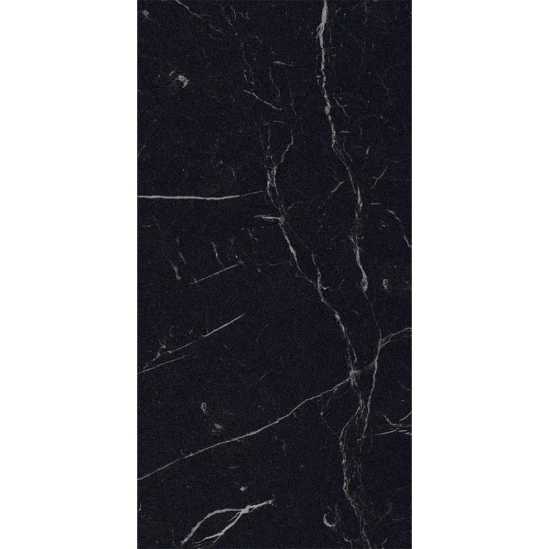 Carrelage Lucca Nero coloris noir poli 60x120 cm