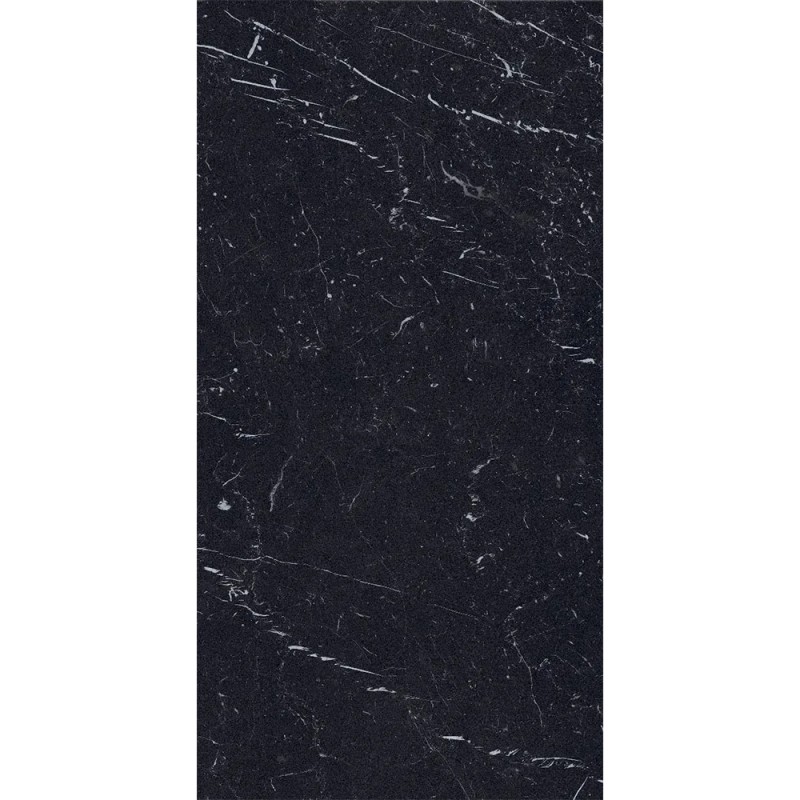 Carrelage Lucca Nero coloris noir poli 120x240 cm