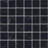 Mailles décoratives Lucca Nero carré coloris noir poli 30x30 cm