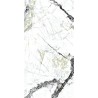 Carrelage Calacatta Green coloris blanc et vert poli 120x240 cm