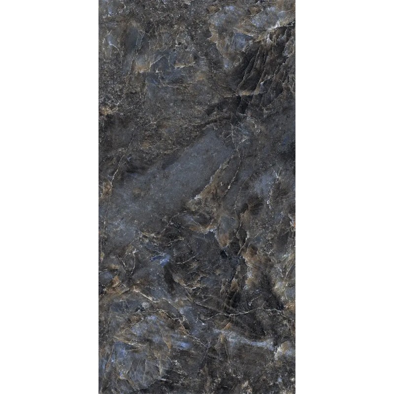 Carrelage Kingstone coloris bleu poli 60x120 cm