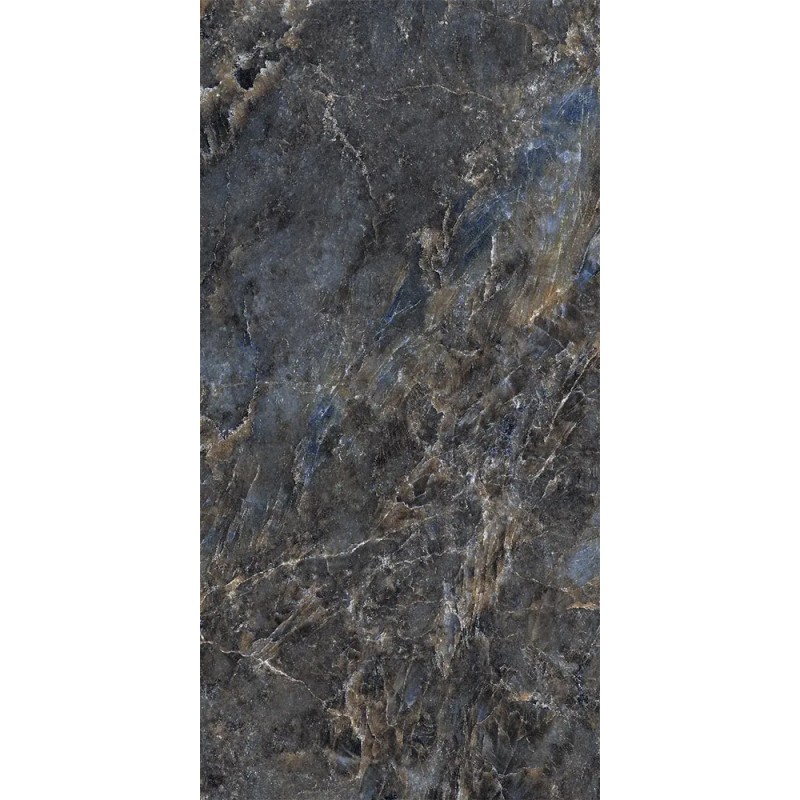 Carrelage Kingstone coloris bleu poli 80x160 cm