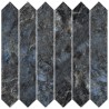 Mailles décoratives Kingstone flèche coloris bleu mat 30x30 cm