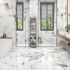 Carrelage Gem White coloris blanc poli 60x120 cm