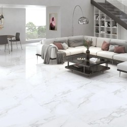 Carrelage Fiji coloris blanc poli 60x60 cm