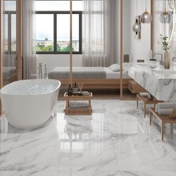 Carrelage Atenas coloris blanc mat 60x120 cm