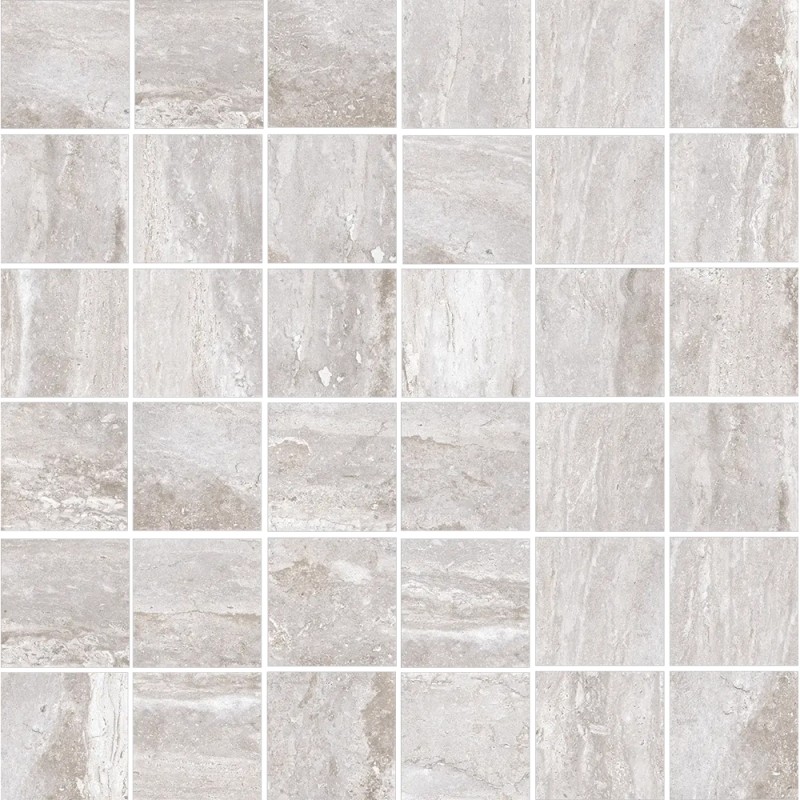 Mailles décoratives Estambul carré coloris gris mat 30x30 cm