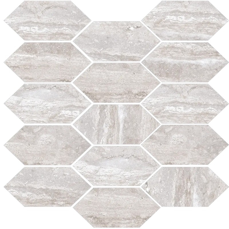 Mailles décoratives Estambul panal coloris gris mat 30x30 cm