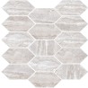 Mailles décoratives Estambul panal coloris gris mat 30x30 cm