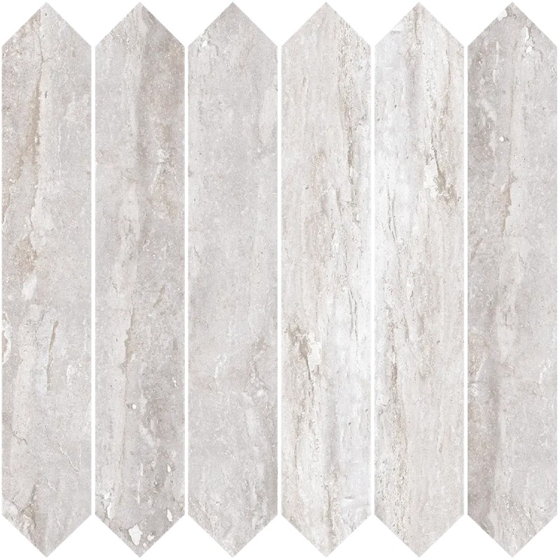 Mailles décoratives Estambul flèche coloris gris mat 30x30 cm