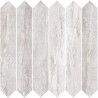 Mailles décoratives Estambul flèche coloris gris mat 30x30 cm