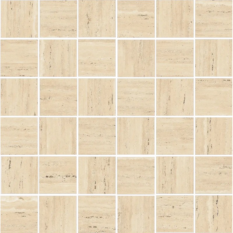 Mailles décoratives Coliseo carré coloris blanc mat 30x30 cm