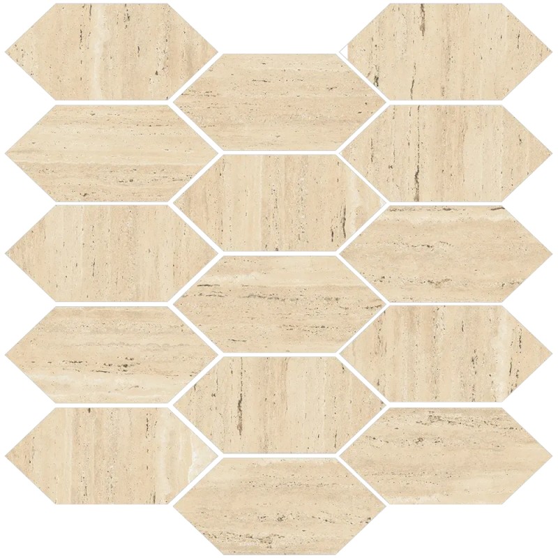 Mailles décoratives Coliseo panal coloris blanc mat 30x30 cm