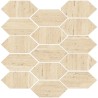 Mailles décoratives Coliseo panal coloris blanc mat 30x30 cm