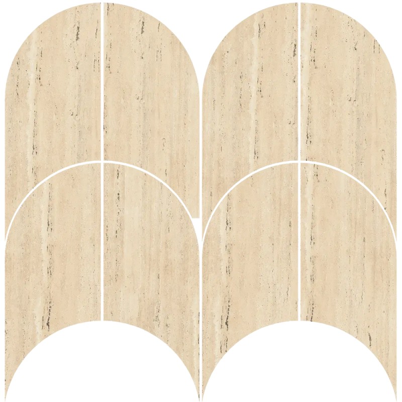 Mailles décoratives Coliseo écailles coloris blanc mat 29x30 cm