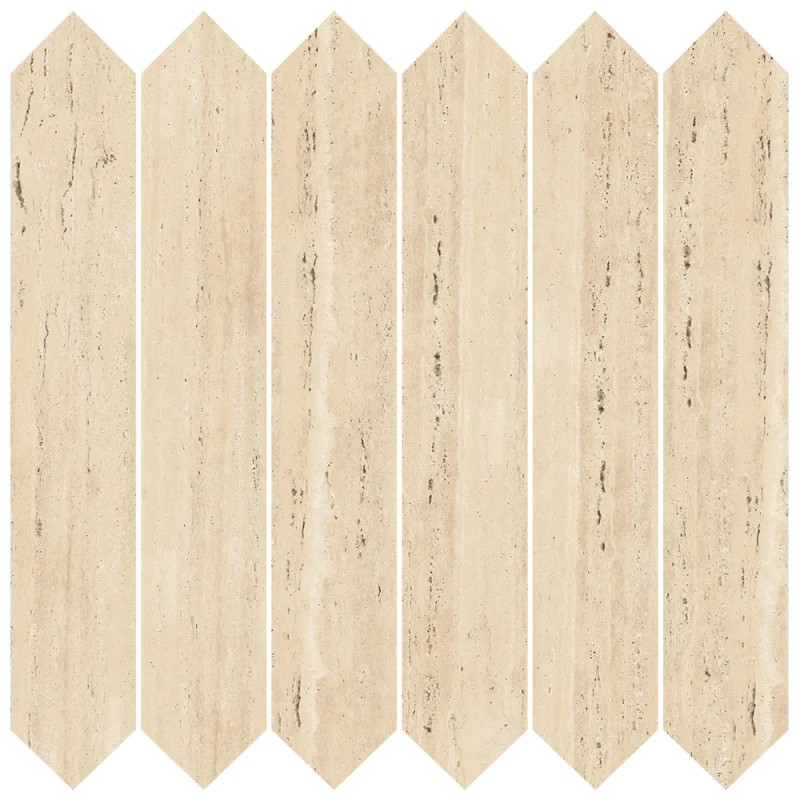 Mailles décoratives Coliseo flèche coloris blanc mat 30x30 cm