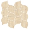 Mailles décoratives Coliseo feuille coloris blanc mat 29x27 cm