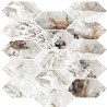 Mailles décoratives Belice panal coloris blanc mat 30x30 cm