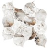 Mailles décoratives Belice feuille coloris blanc mat 29x27 cm