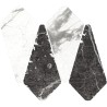 Mailles décoratives Di Marmi Diamante coloris noir et blanc poli 29,9x33,8 cm