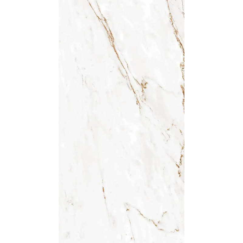 Carrelage Victoria Gold coloris blanc poli 80x160 cm
