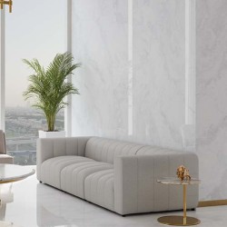 Carrelage Oxygen coloris blanc poli 120x280 cm