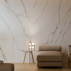 Carrelage Iconic coloris blanc satin 120x280 cm