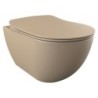 Creavit WC suspendu RIMOFF avec hygiène inox (bidet) coloris cappucino mat