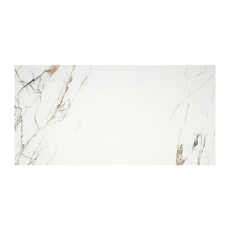 Carrelage Indah coloris blanc poli 60x120 cm