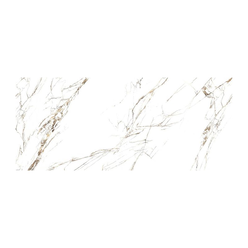 Carrelage Indah coloris blanc poli 120x280 cm