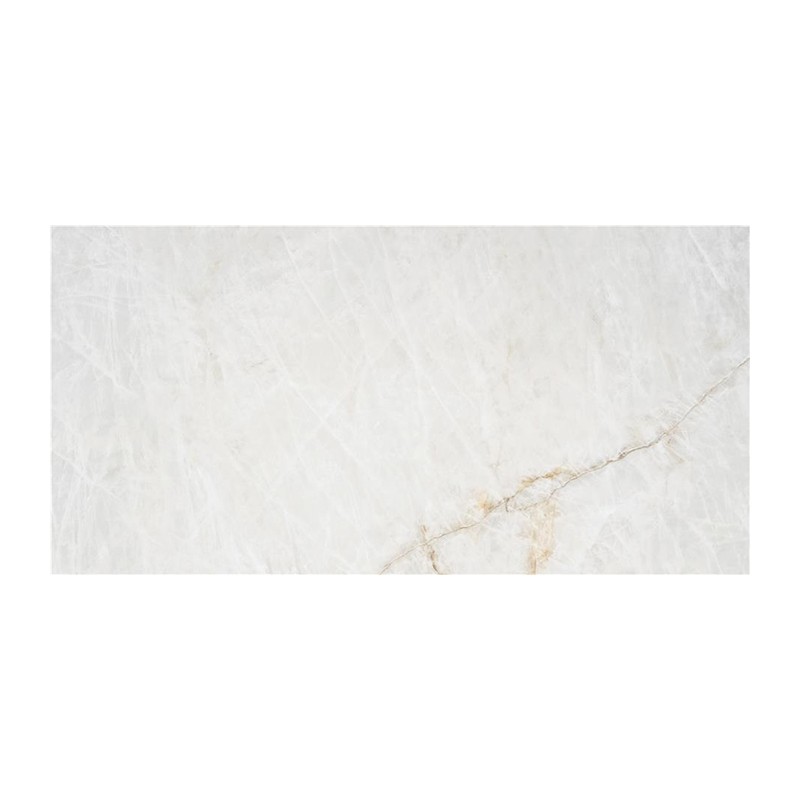 Carrelage Crystallo coloris blanc poli 60x120 cm