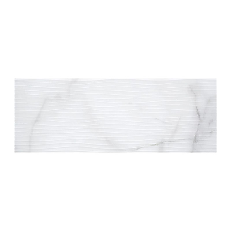Carrelage Artistic Decor coloris blanc brillant 30x60 cm