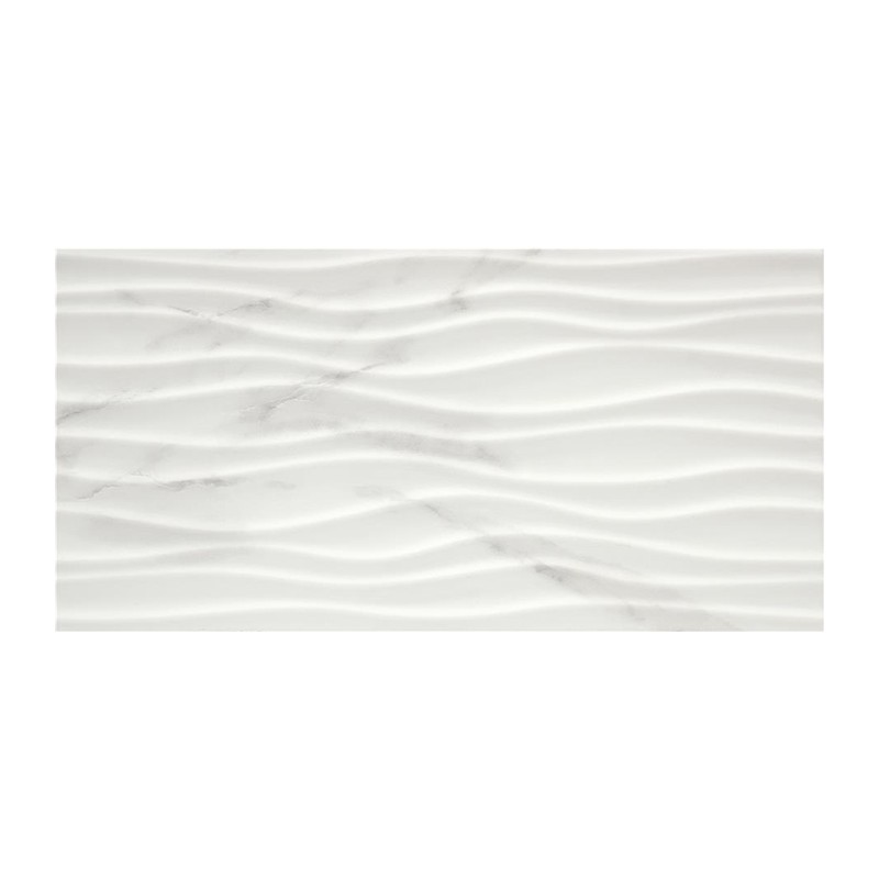 Carrelage Artistic coloris blanc brillant 30x60 cm