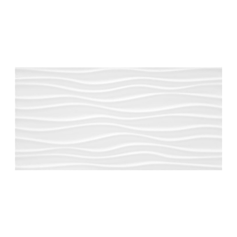 Carrelage Radiant Decor coloris blanc brillant 30x60 cm