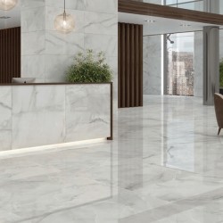 Carrelage Atrani coloris blanc poli 120x120 cm