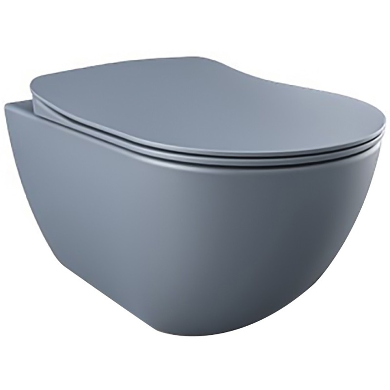 Creavit WC suspendu RIMOFF avec hygiène inox (bidet) coloris basalt mat