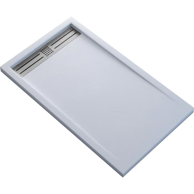 Veroni Receveur de douche en composite coloris blanc 120x90x3 cm