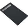 Veroni Receveur de douche en composite coloris noir 140x90x3 cm