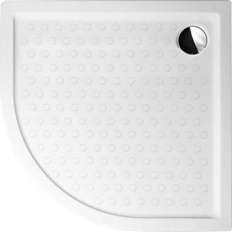 Receveur de douche quart-rond 80x80x15 cm