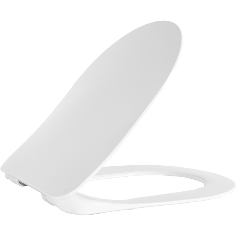 Creavit Siège de toilette en Duroplast avec charnières en inox et Soft-close coloris blanc mat