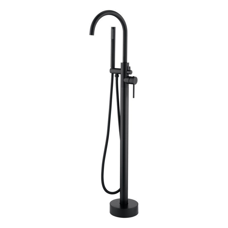 Robinet de bain autoportant coloris noir mat