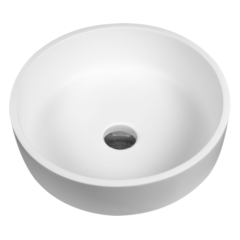 Vasque en surface solide Ø40 cm x H13 cm