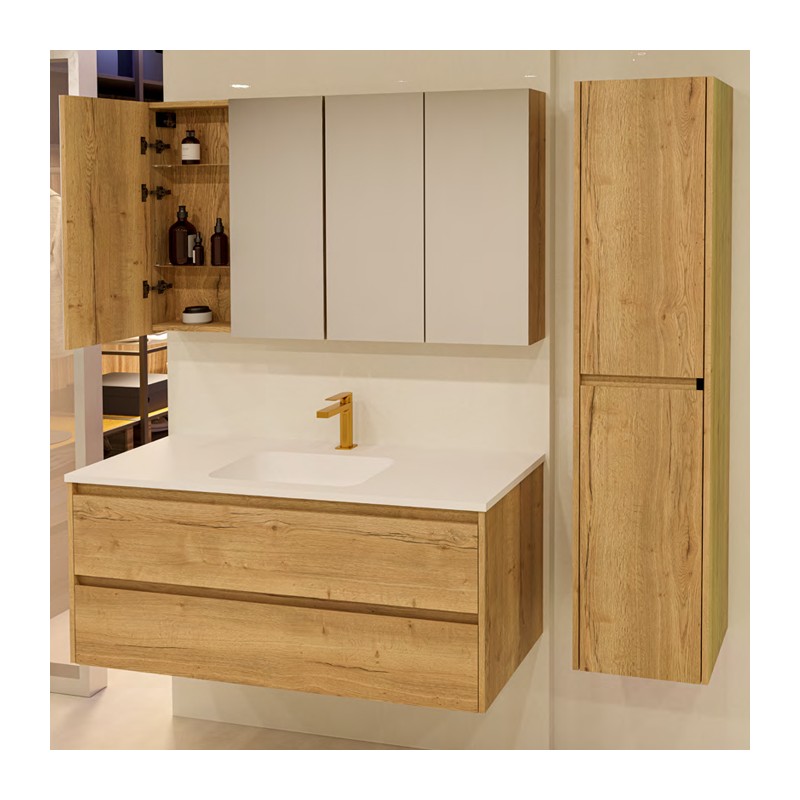 Ensemble salle de bain Florencia 50 avec meuble de 2 tiroirs