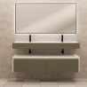 Ensemble salle de bain Florencia avec miroir led et un meuble suspendu